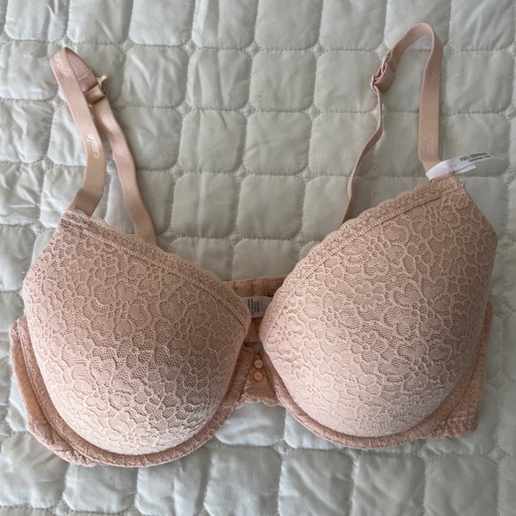 aerie Other - aerie Lace Push-Up Bra in Light Blush